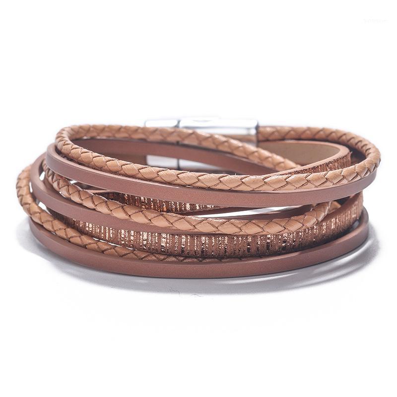 

DIY Boho Handmade Charm Bracelets Pattern Friendship Bracelet Bangles for Women Sisters Party Multilayer Wrap Leather Bracelet1