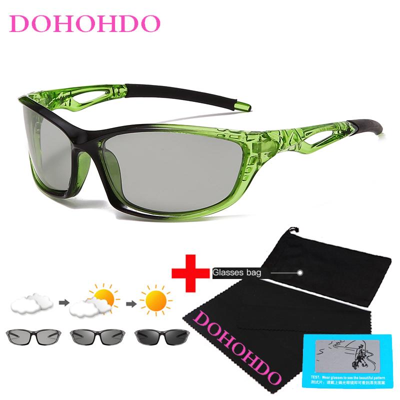 

DOHOHDO New Photochromic Sunglasses Men Polarized Sports Driving Glasses Male Change Color Sun Glasses Chameleon Driver's Gafas