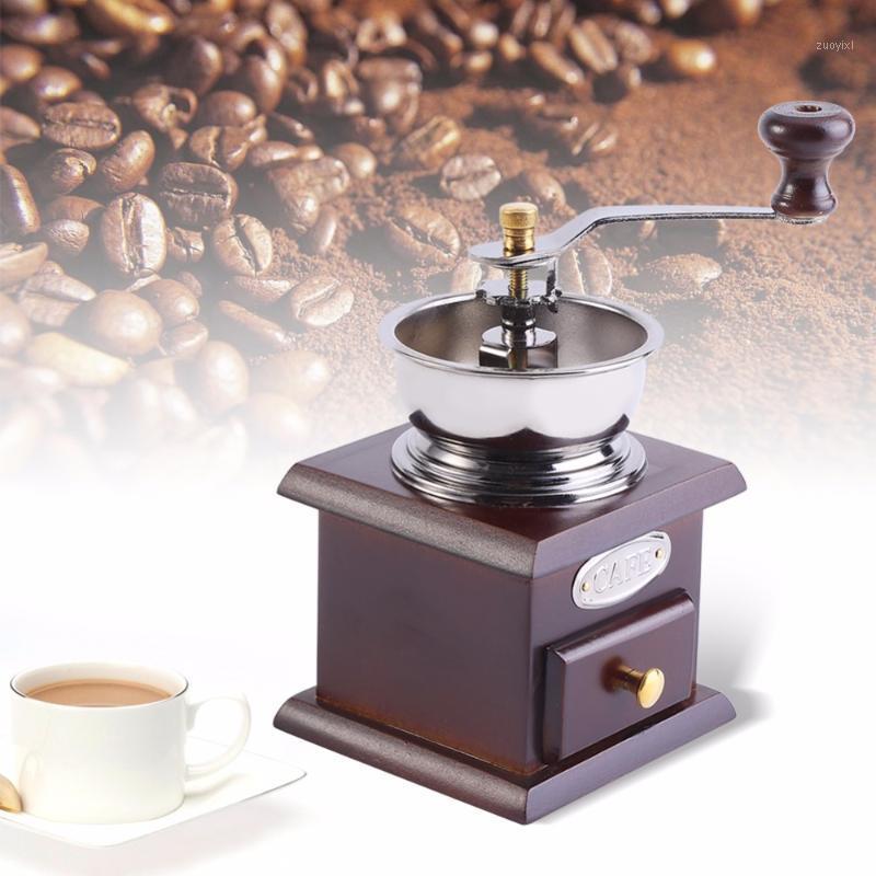 

Manual Coffee Grinder molinillo cafe With Ceramic Millstone Retro koffiemo Coffee Spice Grinder Grinding Tool Home Decoration1