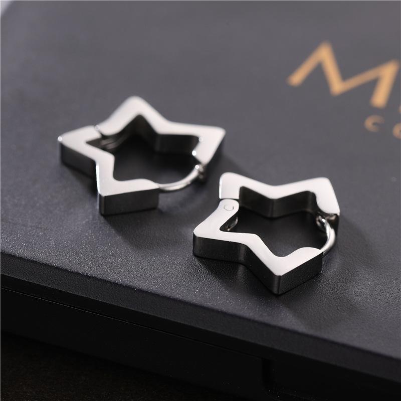 

2020 Trend Stainless Steel Star Shape Earrings For Women Simplicity Jewelery Unusual Earrings New Fashion Party Personality Gift
