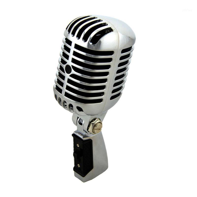 

Professional Wired Vintage Classic Microphone Good Quality Dynamic Moving Coil Mike Deluxe Metal Vocal Old Style Ktv Mic Mike1