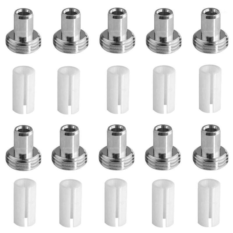 

10pcs Ceramic Tube Sleeves and 10Pcs Metal Head Connector Adapters for Fiber Optic Visual Fault Locator1
