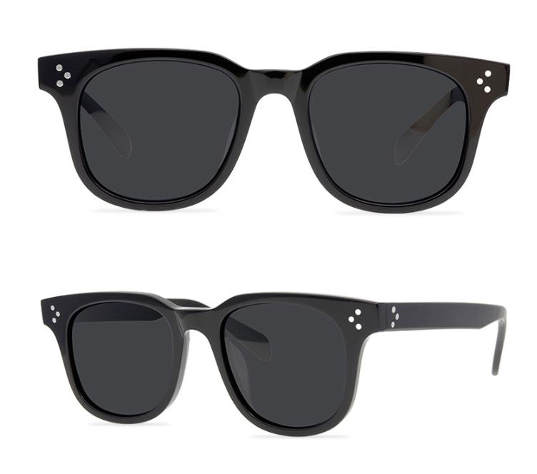 

Brand Designer Polarized Sunglasses Mens Sunglasses Women Sun Glasses Square Frame Gray Lens Eyeglasses Shades High Qualitly Eyewear with Box