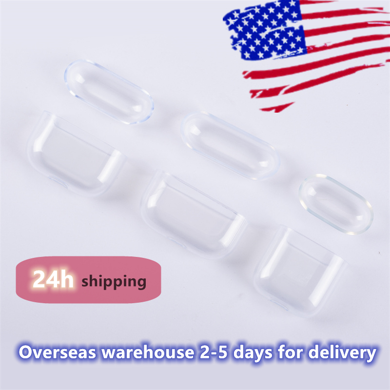 

New Airpods Pro Airpods 3 Gen Headphone Accessories Transparent PC Hard Shell Protective Case airpod 2 3 Headphones Cover Bluetooth Earphone