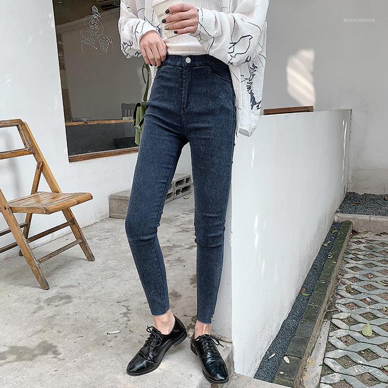 

Slim Stretch High Waist Women Jeans Vintage Skinny BuLift Denim Pencil Jeans Casual Ankle- Length Pants Black Boyfriend1