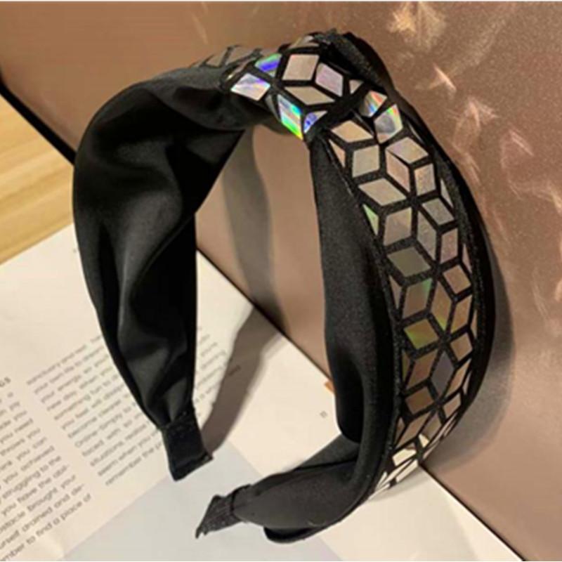 

New Wide Knot Hairband Women Winter Hair Accessories Face Wash Headdress Head Band Adults Girls Bowknot Headband Shiny
