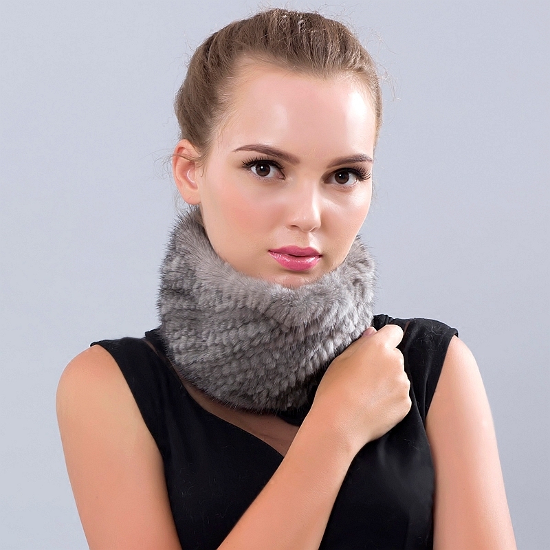 

Natural skin of mink scarf 2020 handkerchief crocheted from vison leader high double hair hot winter fashion