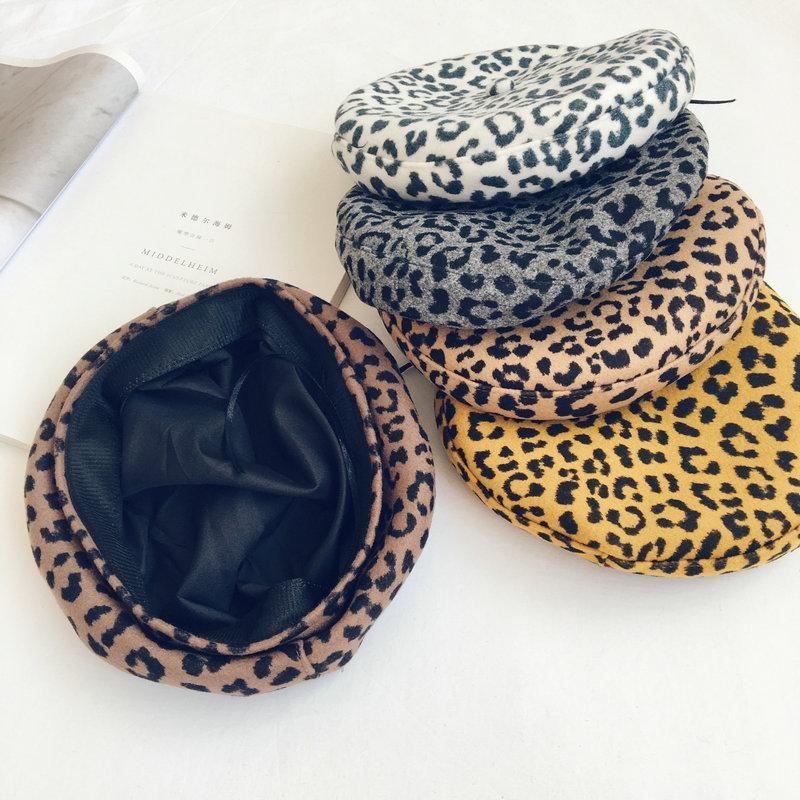 

Berets Fall Winter Warm Kids Children Leopard Hat Cap Pumpkin Soft Girl Boy Fashion Accessories Outdoor1