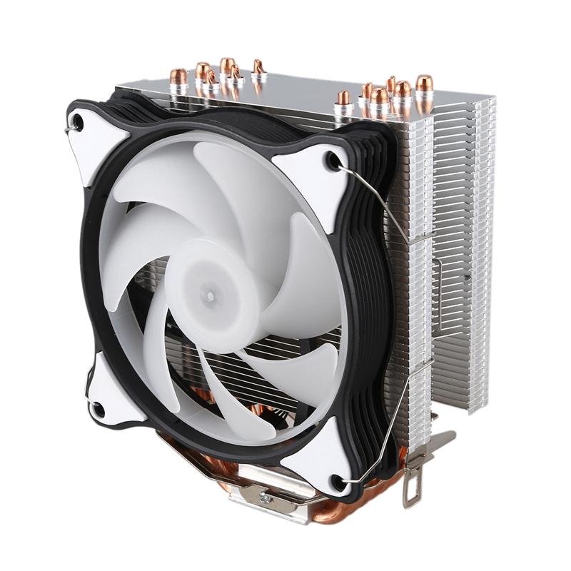 

DELEFUN CPU Cooler 6 Pure Copper 12cm Heat Pipe Cooling Tower Cooling System 12cm CPU Fan Radiator for AMD In tel