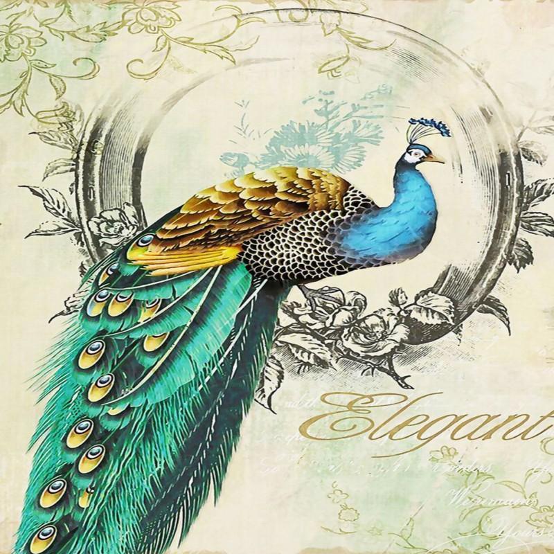 

Dropship 3D Custom Photo Wallpaper European Peacock Oil Painting Entrance Living Room Lobby Studio Wallpaper Office Wall Mural1, As pic