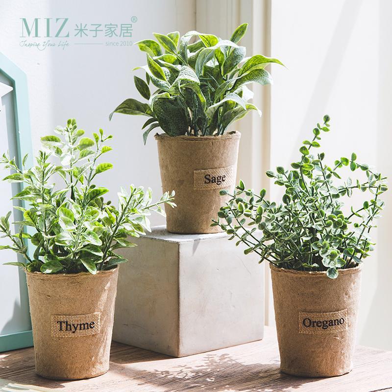 

Artificial Bonsai Mini Plant Pot Home Garden Decoration Artificial Plant Paper Pot Hanging Planter Decorative Pots1