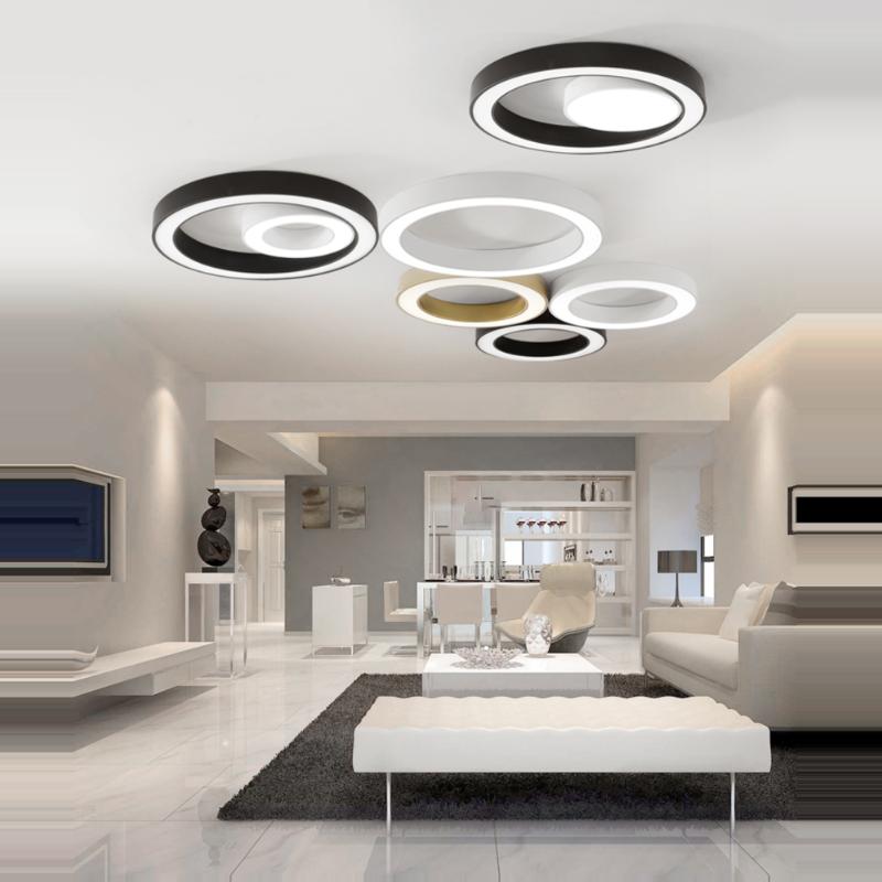

LED Modern Iron Acryl Round 5cm Height DIY Chandelier Lighting Lamparas Decho Suspension Luminaire Lampen For Foyer Bedroom