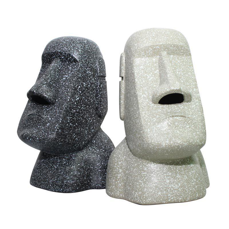 

Easter Island Portrait-shaped Tissue Case Box Home Decoration Container Napkin Papers Dispenser Holder Box Case Table Decoration