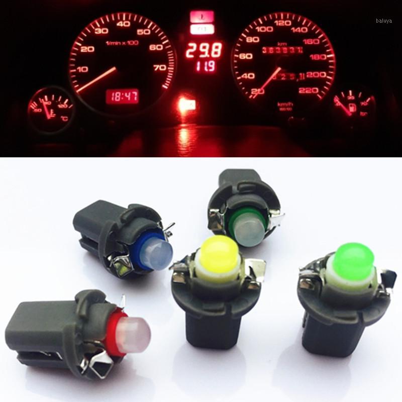 

10PCS B8.5D 509T B8.5 COB Led SMD T5 Lamp Car Gauge Dash Bulb Dashboard instrument Light blue red green white yellow1, As pic
