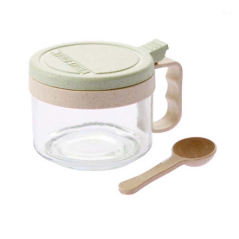 

1pc Household Seasoning Jar Box Condiment Storage Case Dressing Bottles With Lid1