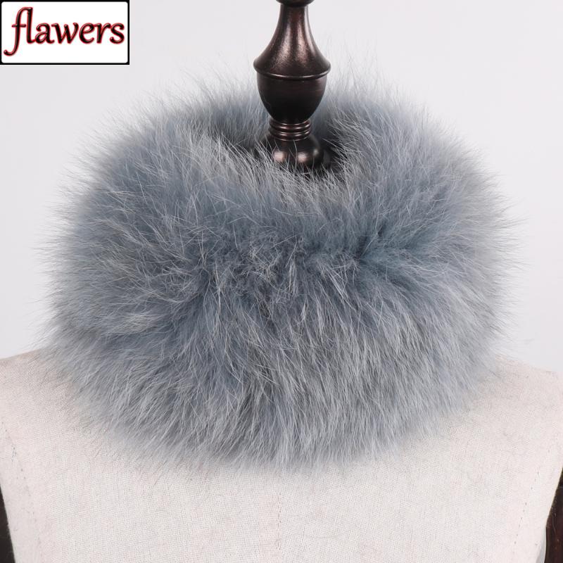 

2020 Girl Fsahion Real Fur Headband Natural Warm Fur Ring Scarf Good Elasticity Winter Lady 100% Genuine Real Scarfs