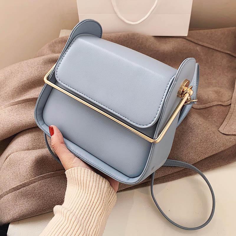 

Cross Body Fashion Women Handle Bag 2021 Crossbody Pouch Solid Color Hand Tote Trendy Handbag Flap Shoulder Bags, Black shoulder bag