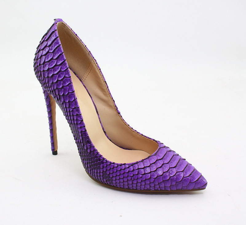 New Black Mark Snakeskin Thin Leather Dress Shoes