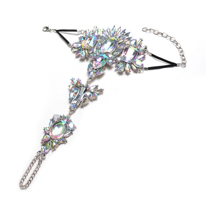 

2020 New Arrive Luxurious three Color Rhinestone Bridal Bracelets & Bangles Wedding Jewelry Accessories