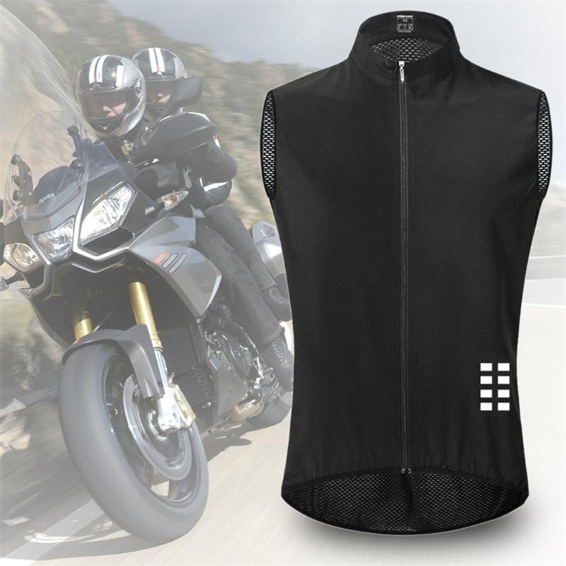 

Men's Cycling Vest Motorcycle Windproof Sleeveless Jersey Waistcoat1, As pic