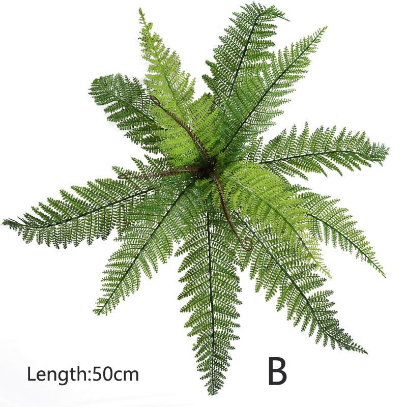 

Free shipping Artificial Grass plastic Plant grass green plant artificial fern leaves Foliage Bush, Style a