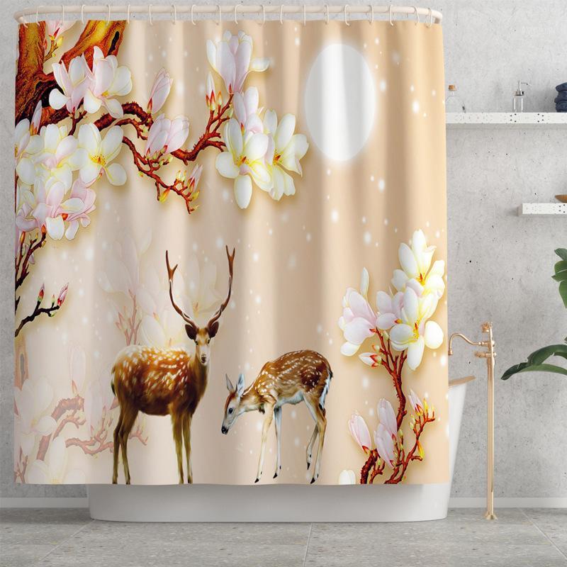 

3D Printing Bath Carpet Rug for Bathroom Bath Mat Shower Curtain Absorbent Toilet Rug Bathroom Non-Slip Floor Mat Rugs1