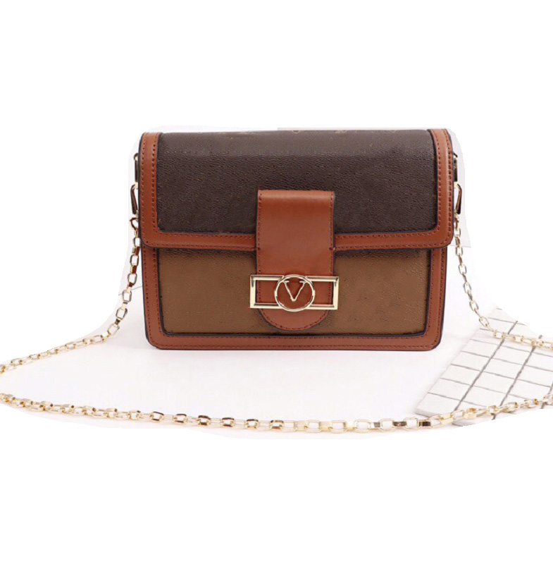 

Top Quality Women Evening Bags handbag leather classic designer luxury chain belt fashion postman cover size 25-17-10.5cm N44392