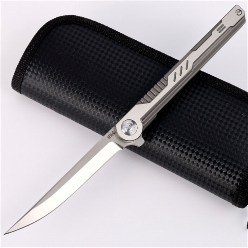 

New Folding KnifeMechanical Dragon Shadow TC4 Titanium Alloy M390 Blade High Hardness Hunt And Camp Pocket EDC Tools Very Sharp