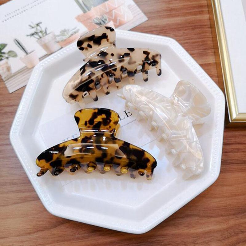 

Large Accetate Leopard Print Acrylic Hairpins Hair Clip Crab Hair For Women Girl Accessories Headdress Party Gifts