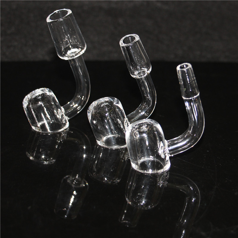 

4mm Thick Quartz Banger Nail 19mm 14mm 10mm Male Female polished joint flat bowl for glass bong dab rigs glass nectar collector