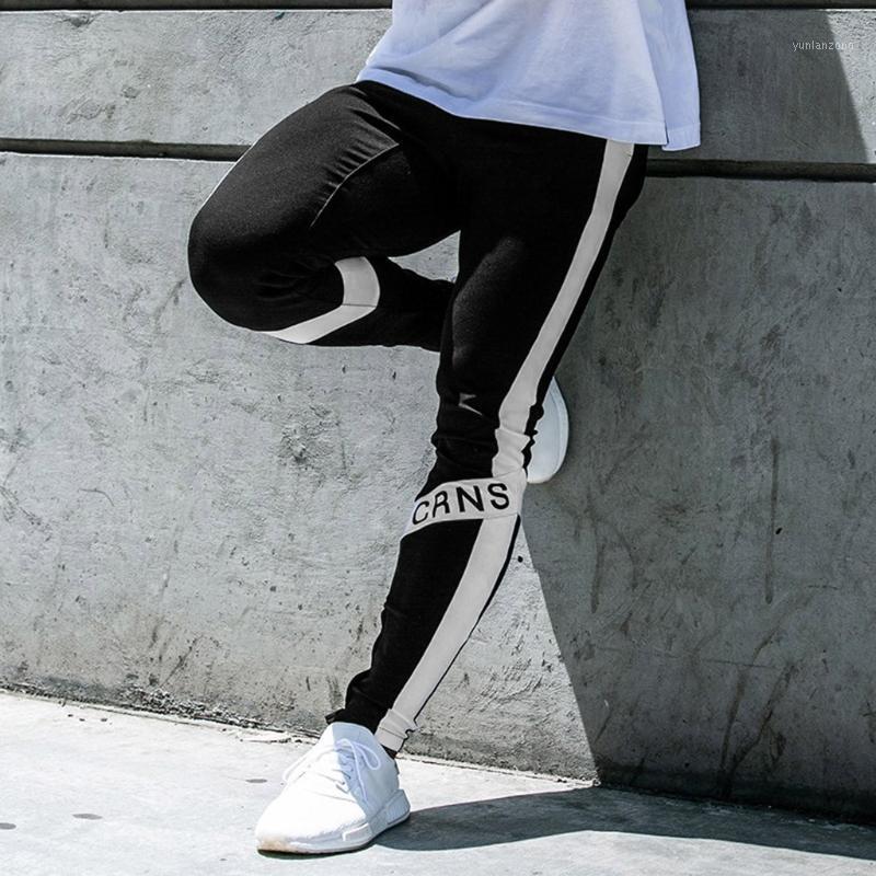 

Men's Running Trousers New Fashion Casual Outdoor Sports Running Trousers Drawstring Long Pants Men Bodybuilding Joggers Gym1, Black