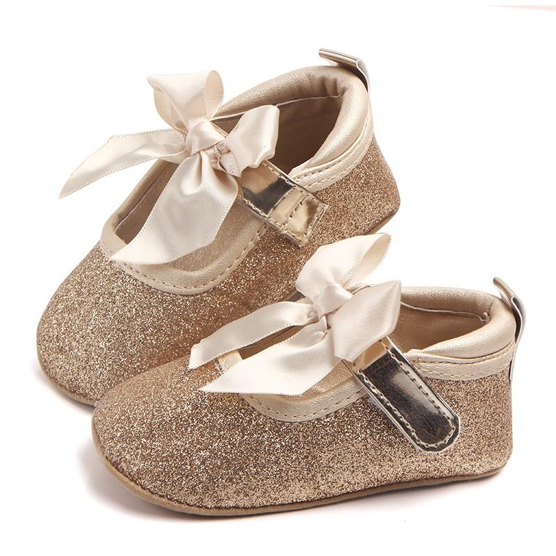 

Infant Baby Girls Soft First Walkers Shoes Zapatos Velvet Princess Style Baby Bow-knot Shoes New Arrivals Spring Autumn w, Silver