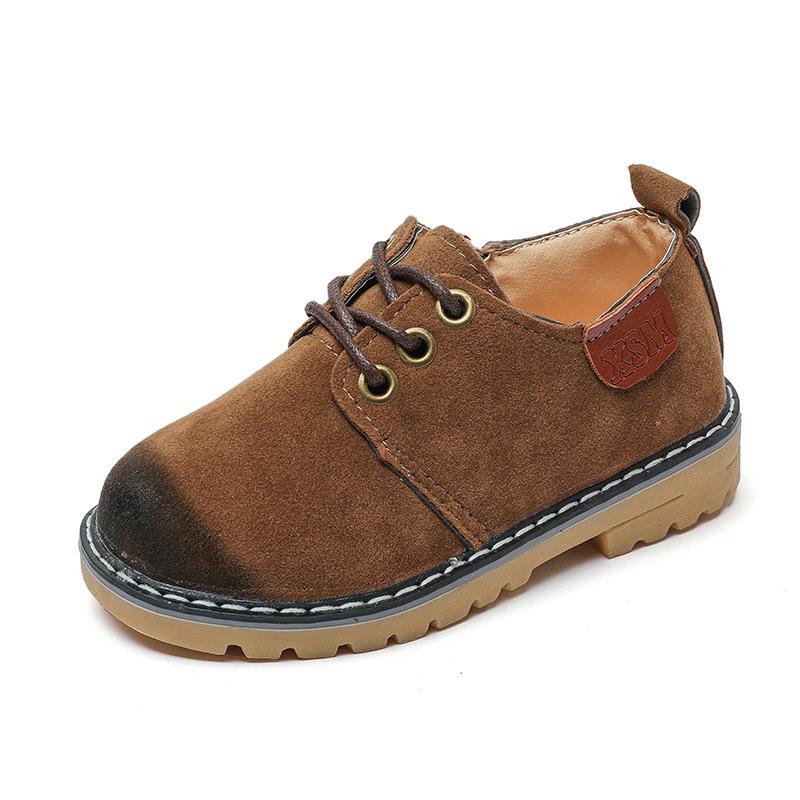 

Kids Sneakers Boys Girls Casual Shoes Toddler Kids PU Leather Sport Shoes Girls Boys Sneakers Child Outdoor Boots, Brown