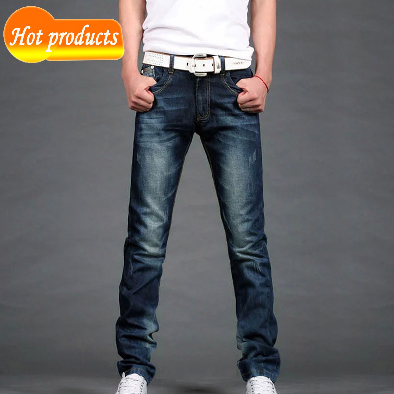 

2020 Skinny Men Classic Straight From Breeze Denim Mark of Masculine Long Pants Gay Men's Jeans 08om, 2000 blue.
