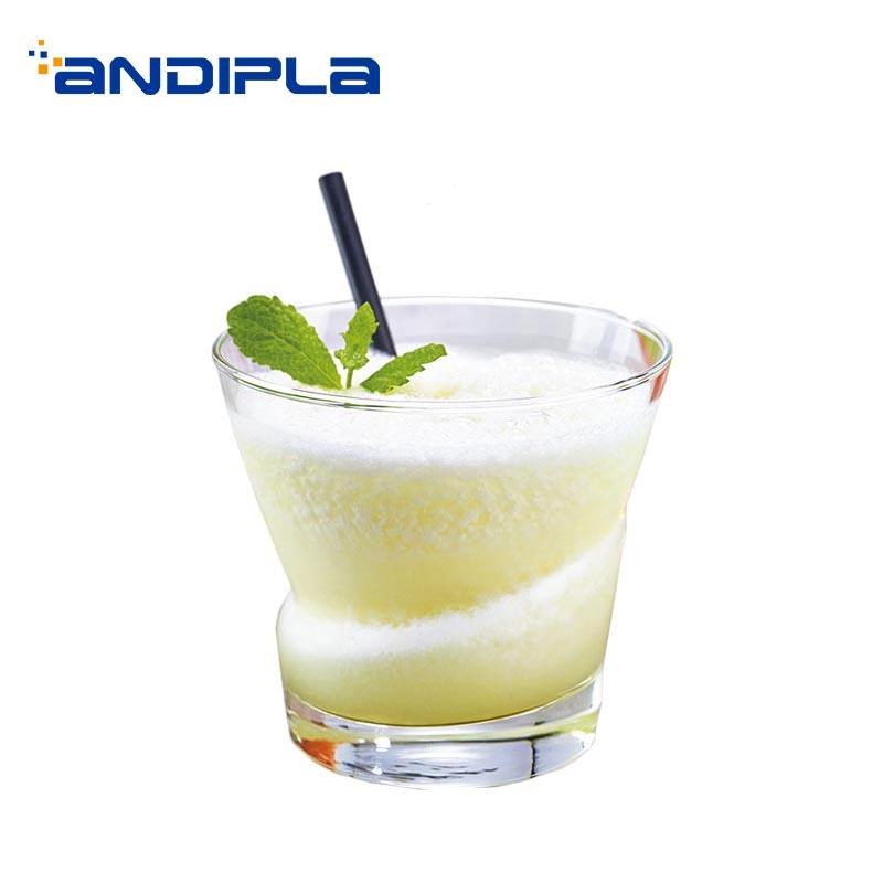 

250/370ml Creative Ice Cream Twisted Cup Transparent Glass Yogurt Fruit Juice Water Cups Home Drinkware Master Milk Mug Gifts, 250ml