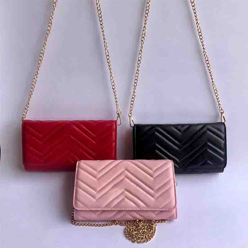 

Woman Wallets with Single Chain Strap Women Hand Bag Wallet Classic Long Purse High Quality Fashion Zig Zag Thread Plain Wallet, Custom order