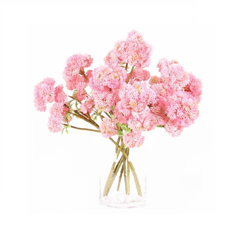 

INDIGO- Wholesale 100pcs Broccoli Spray Cauliflower Real Touch Succulent Decorative Table Flower Event Free Shipping, 100pcs pink