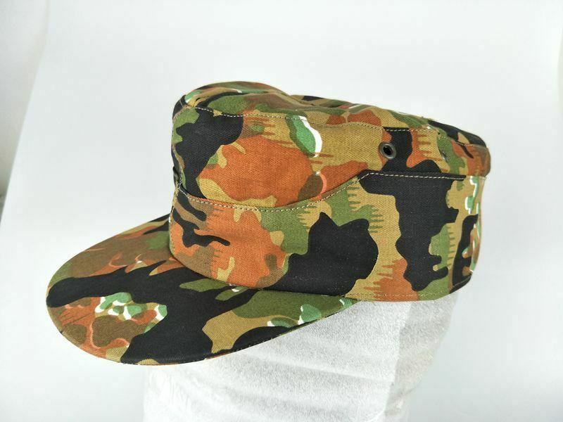 

WWII GERMAN ARMY LEIBERMUSTER CAMO FIELD CAP SOLDIER HAT REENACTMENTS EQUIPMENT 5605101, As pic