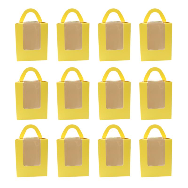 

20 Pcs Handle Cupcake Boxes Containers with PVC
