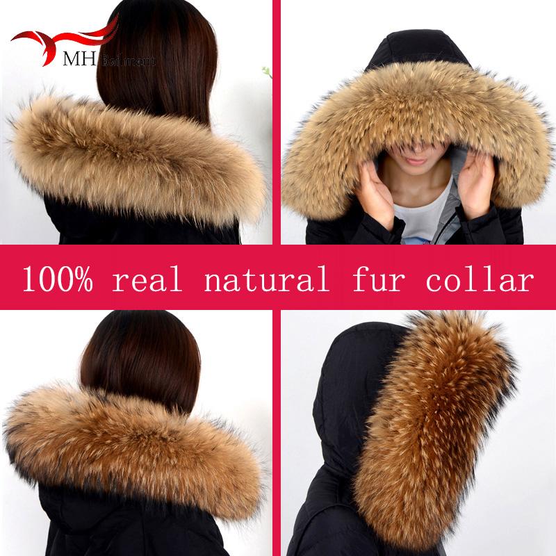

2020 real raccoon fur scarf ladies winter fashion warm luxury 100% natural fur collar hat strip coat collar shawl