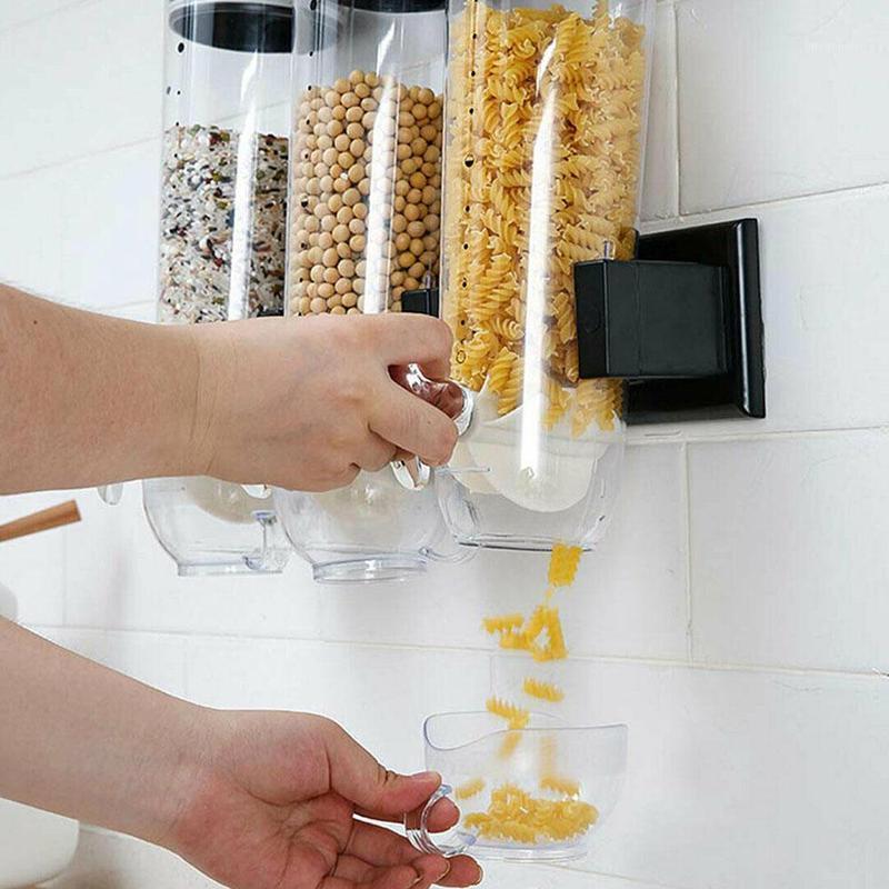 

Kitchen Storage Box Grain Dry Grain Container Creative Household Cereal Dispenser Bottle Tank Snack Nuts Candy Barrel1