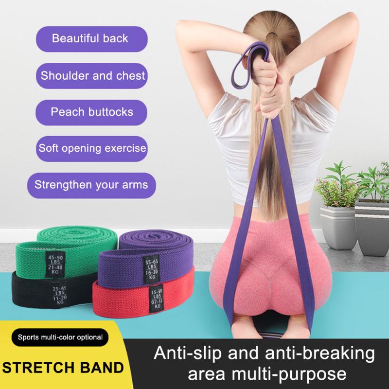 

Yoga Elastic Bands Loop Expander for Exercise Sports Equipment Fitness Rubber Bands Resistance Band Unisex 208Cm, Red