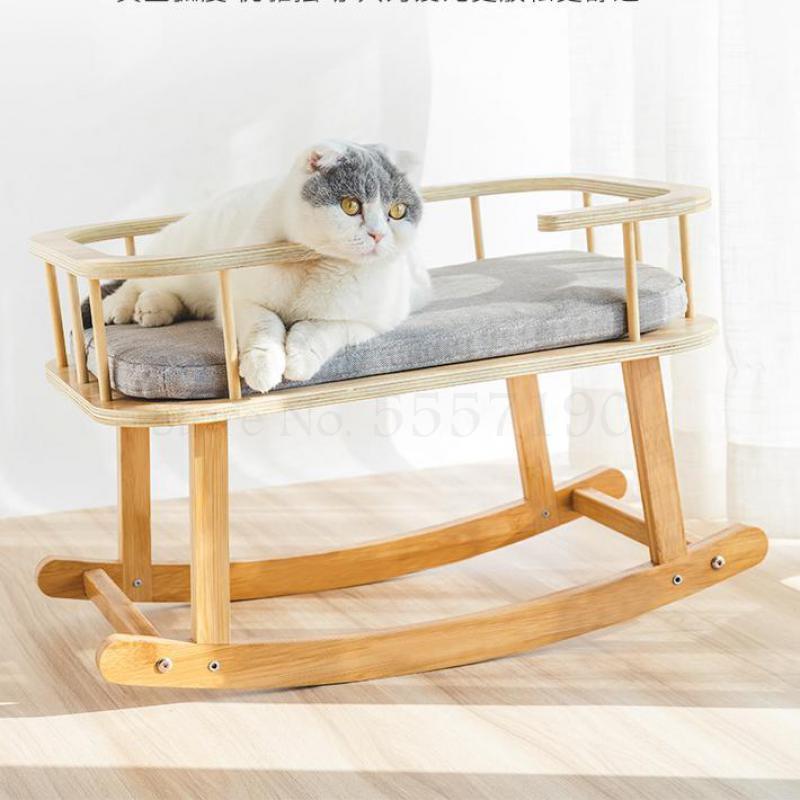 

600 Cat bed cat nest villa net red nest four seasons universal wooden double layer winter cute princess supplies