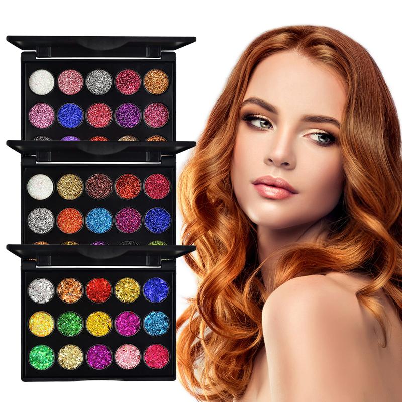 

15 Color Cosmetic Eyeshadow Powder Pearl Eye Shadow Glitter Makeup Palette, 01