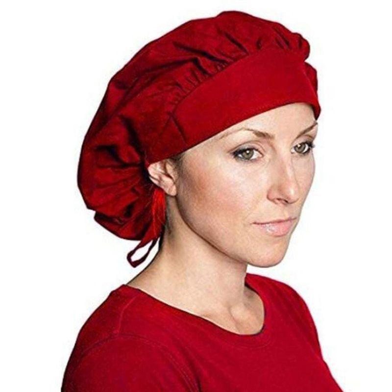 

Bouffant Working Cap Tie Back Large Scrub Hat Hair Cover F3MD