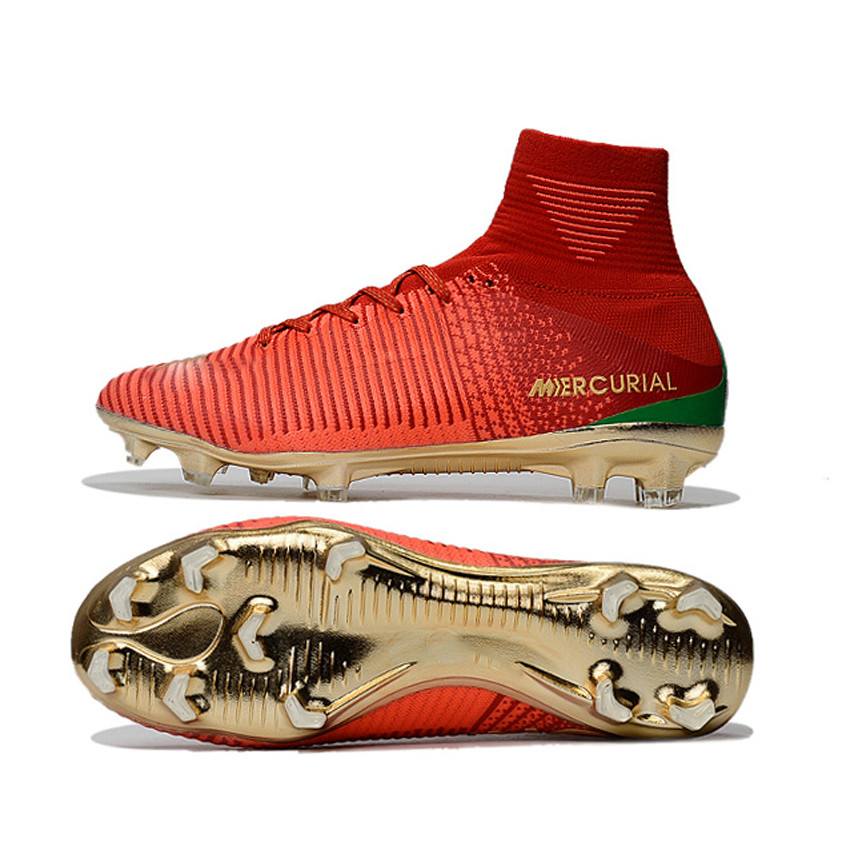 cristiano ronaldo cleats gold