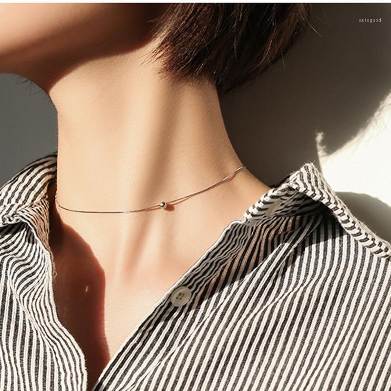

Chokers 2021 Korea Chic Simple Clavicle Chain Short Necklace Personality Choker Neckband For Women Girls Party Gift Jewelry1