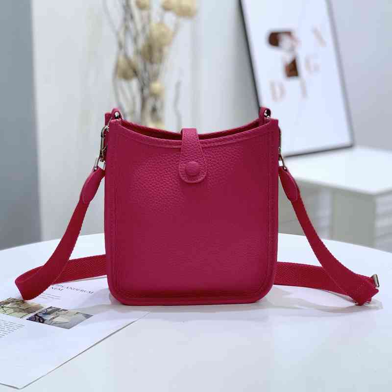 

2022 Luxury Fashion Genuine Leather Hollow h Messenger Crossbody Bag Women Cowhide Pebble Lady Phone Purse Shoulder Handbag, Peacock blue