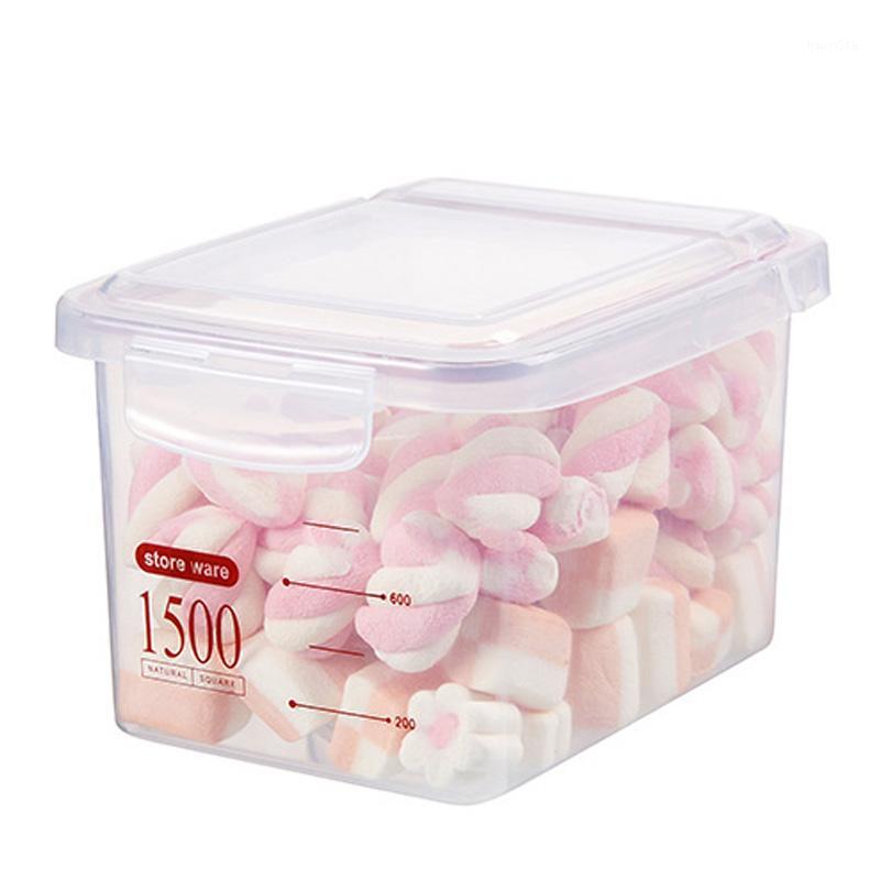 

Plastic Transparent Storage Boxes Dry Goods Container Modern Home Kitchen Refrigerator Grain Fresh-Keeping Sealed Storage Boxes1