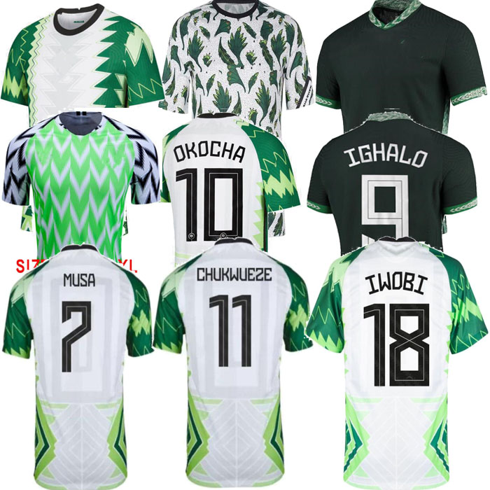 

20/21 Home Away Soccer jersey 2018 maillot de foot Okechukwu OKOCHA AHMED MUSA MIKEL IHEANACHO 2021 Football shirts, Red